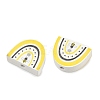 Printed Poplar Wood Beads WOOD-Z008-01F-2
