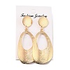 Big Teardrop Iron Dangle Stud Earrings for Girl Women EJEW-I258-02KCG-3