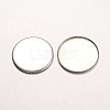 Tarnish Resistant 316 Surgical Stainless Steel Milled Edge Bezel Cups STAS-K099-01-18mm-P-2