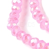 Baking Electroplate Glass Beads Strands X-DGLA-A039-J2MM-B09-3
