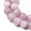 Round Natural Kunzite Beads Strands G-K068-28-6mm-5
