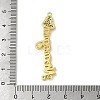 Rack Plating Brass Micro Pave Cubic Zirconia Connector Charms KK-C053-09G-3