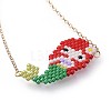 Japanese Seed Beads Link Bracelets BJEW-JB04608-05-3