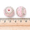 Bling Resin Rhinestone Flower Beads OACR-D310-01P-D-2