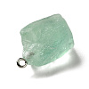 Raw Rough Natural Green Fluorite Pendants G-A028-01C-4