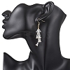 Glass Seed & Glass Beaded Dangle Earrings EJEW-MZ00687-02-2