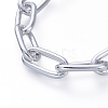 Aluminum Paperclip Chain Bracelets BJEW-JB05166-2