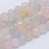Natural Morganite Beads Strands G-L478-19-6mm-1