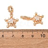 Brass Pave Clear Cubic Zirconia European Dangle Charms CU-CBAEC99-26G-3