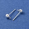 Brass Stud Earring Findings KK-G604-01S-01-2