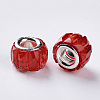 Transparent Resin European Beads RPDL-Q023-A-C-3