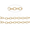 Brass Textured Cable Chains CHC-K010-02G-1