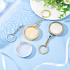 3pcs 3 colors Commemorative Coin Acrylic Pendant Keychain Sets KEYC-FG0001-09A-5