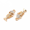 Rack Plating Eco-friendly Alloy Rhinestone Pendants FIND-A025-07G-01-2