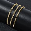 2MM Brass Double Link Chain Necklaces for Women KK-CBA2293-18G-2