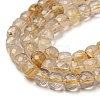 Natural Gold Rutilated Quartz Beads Strands G-A097-D02-05-4