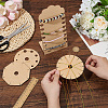 1 Set 5Pcs Wooden Bracelets Knitting Loom Boards TOOL-BC0002-97-3