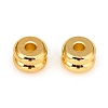 Long-Lasting Plated Brass Spacer Beads KK-D160-21G-1
