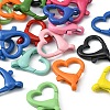 20Pcs Spray Painted Alloy Lobster Claw Clasps FIND-YW0001-73-2