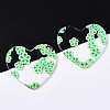 Transparent Clear Cellulose Acetate(Resin) Pendants LS-KY-T040-56A-3