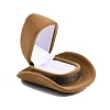 Cowboy Hat Velvet Boxes CON-WH0086-025-2