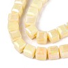 Anti-Tarnish Electroplate Glass Beads Strands GLAA-T025-8mm-10B-3