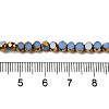 Electroplate Glass Beads Strands EGLA-P061-01A-08-4
