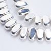 Electroplate Non-magnetic Synthetic Hematite Beads Strands G-J382-4x8x2mm-B04-2