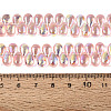 Electroplate Transparent Glass Beads Strands EGLA-N057-01A-06-4