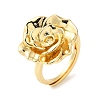 Rack Plating Flower Brass Adjustable Rings RJEW-S413-03G-3