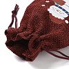 Christmas Theme Jute Cloth Storage Bags ABAG-F010-01A-02-4
