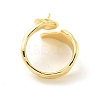 Brass Cup Peg Open Cuff Ring Settings KK-G518-03G-3