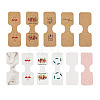 CRAFTDADY 220Pcs 11 Styles Paper Necklace Display Cards CDIS-CD0001-03-10