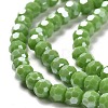 Electroplate Opaque Glass Beads Strands EGLA-A035-P4mm-A15-3