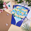 DIY Paper Flower Bouquet Greeting Card Sets AJEW-WH0455-197C-4