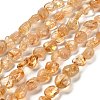 Natural Citrine Beads Strands G-P497-01E-66-1