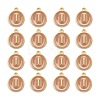 Golden Plated Alloy Enamel Charms ENAM-S118-06I-2