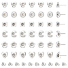 Unicraftale 84Pcs 6 Style 201 Stainless Steel Stud Earring Findings STAS-UN0057-42-1