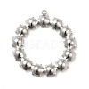 304 Stainless Steel Pendant Rhinestone Settings STAS-P312-07P-2