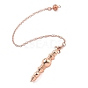 Brass Dowsing Pendulum Big Pointed Pendants KK-H491-08RG-1