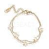 304 Stainless Steel Multi-Strand Anklets AJEW-H105-03-2