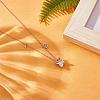 925 Sterling Silver Zircon Pendant Necklace 12 Constellation Pendant Necklace Jewelry Anniversary Birthday Gifts for Women Men JN1088J-3