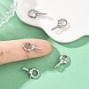 SHEGRACE Brass Spring Ring Clasps XGRQ58643-785P-4