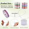 10 Rolls 10 Colors 3-Ply Round Metallic Cord Sets MCOR-TAC001-02-4
