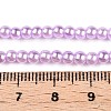 Baking Painted Pearlized Glass Pearl Round Bead Strands HY-Q003-4mm-47-A-2