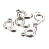 Platinum Plated Alloy Letter Pendants LS-PALLOY-J718-01P-Q-2