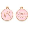 Alloy Enamel Pendants X-ENAM-S124-01A-09E-1