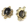 Natural Mixed stone Faceted Oval Connector Charms G-G181-06G-06-2