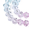 Gradient Color Baking Paint Glass Bead Strands X1-DGLA-A039-T2mm-A05-3