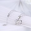 Trendy 925 Sterling Silver Pendant Necklaces NJEW-BB22364-5